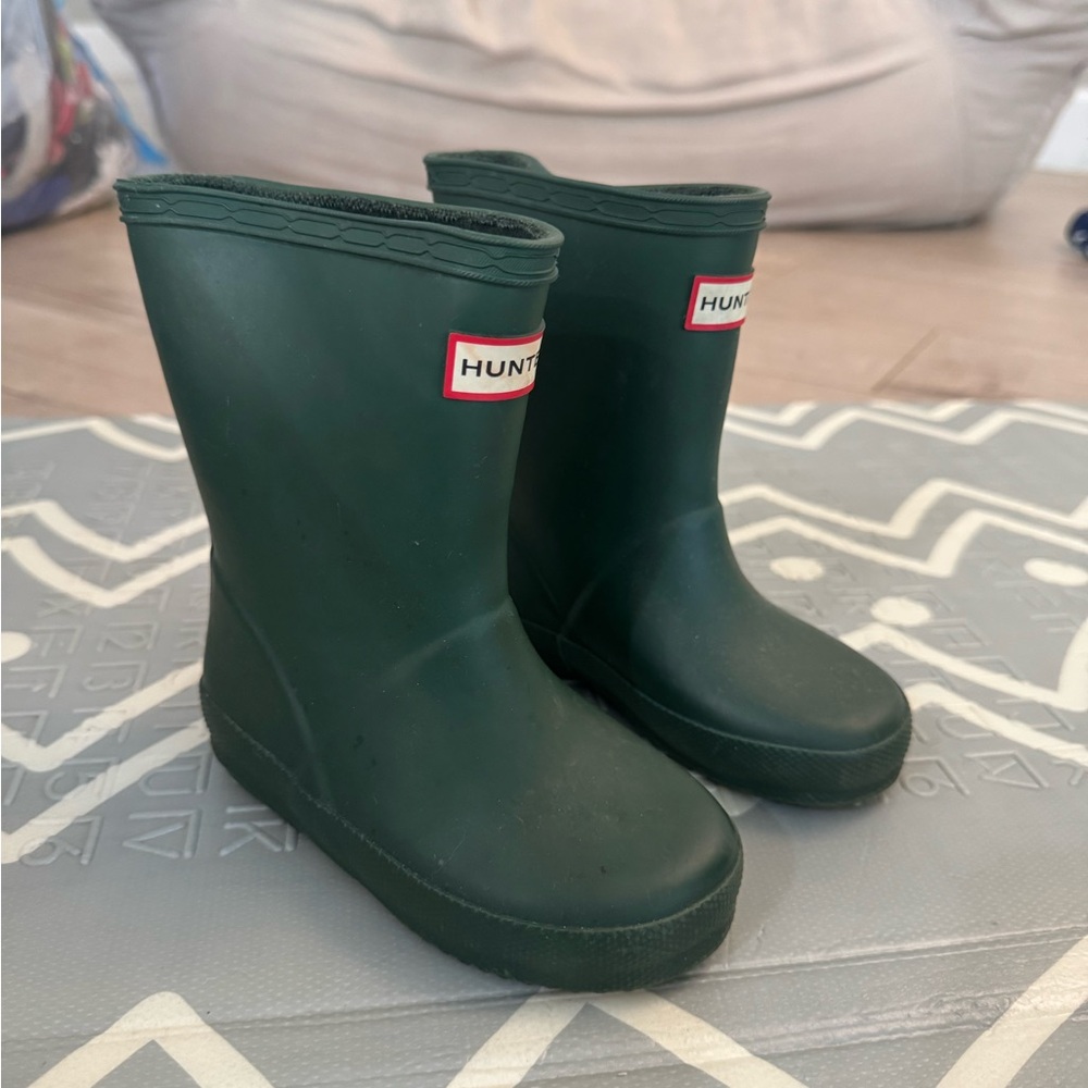Hunter Forest Green Children's Boots